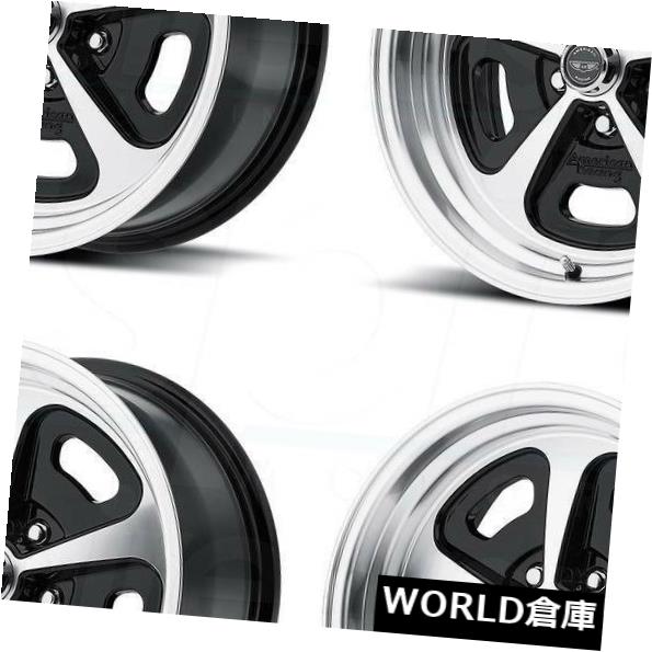 海外輸入ホイール 15x7 / 15x8 VN501 500モノキャスト5x114.3 / 5x4.5 0/0ブラックマシンホイールセット(4) 15x7/15x8 VN501 500 Mono Cast 5x114.3/5x4.5 0/0 Black Machine Wheels Set(4) 【並行輸入品】