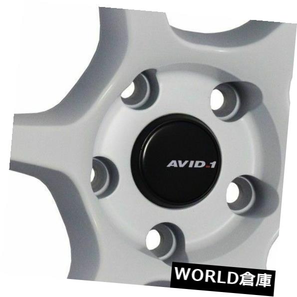 海外輸入ホイール 18x8.5 AVID1 AV26 5x114.3 35ホワイトホイールリムセット(4) 18x8.5 AVID1 AV26 5x114.3 35 White Wheels Rims Set(4) 【並行輸入品】