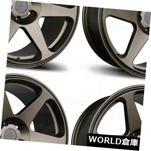 海外輸入ホイール 18x8.5 AVID1 AV38 AV-38 5x114.3 35ブロンズホイールリムセット(4) 18x8.5 AVID1 AV38 AV-38 5x114.3 35 Bronze Wheels Rims Set(4) 【並行輸入品】
