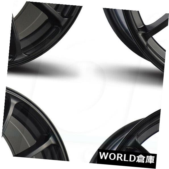 海外輸入ホイール 18x8.5 AVID1 AV27 5x114.3 35ブラックホイールリムセット(4) 18x8.5 AVID1 AV27 5x114.3 35 Black Wheels Rims Set(4) 【並行輸入品】