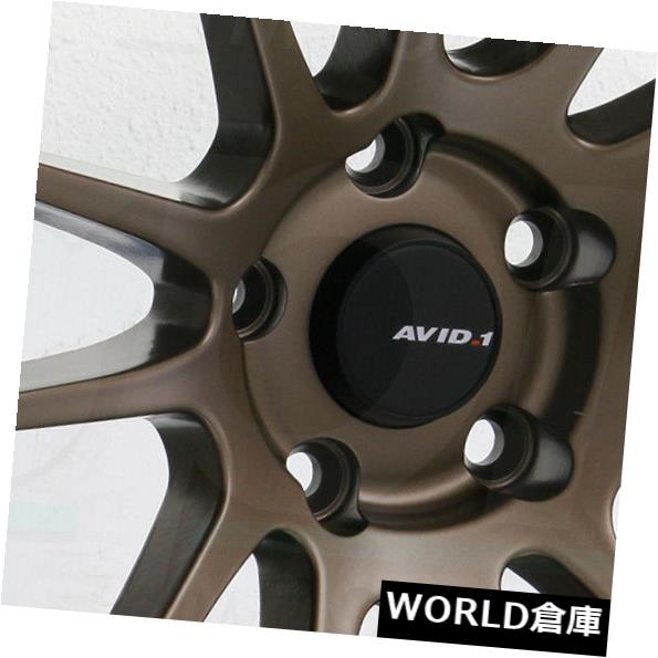 海外輸入ホイール 18x8.5 AVID1 AV20 AV-20 5x114.3 33マットブロンズホイールリムセット(4) 18x8.5 AVID1 AV20 AV-20 5x114.3 33 Matte Bronze Wheels Rims Set(4) 【並行輸入品】