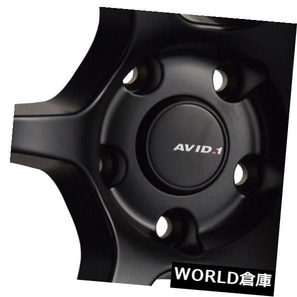 海外輸入ホイール 18x8.5 AVID1 AV26 5x114.3 35ブラックホイールリムセット(4) 18x8.5 AVID1 AV26 5x114.3 35 Black Wheels Rims Set(4) 【並行輸入品】