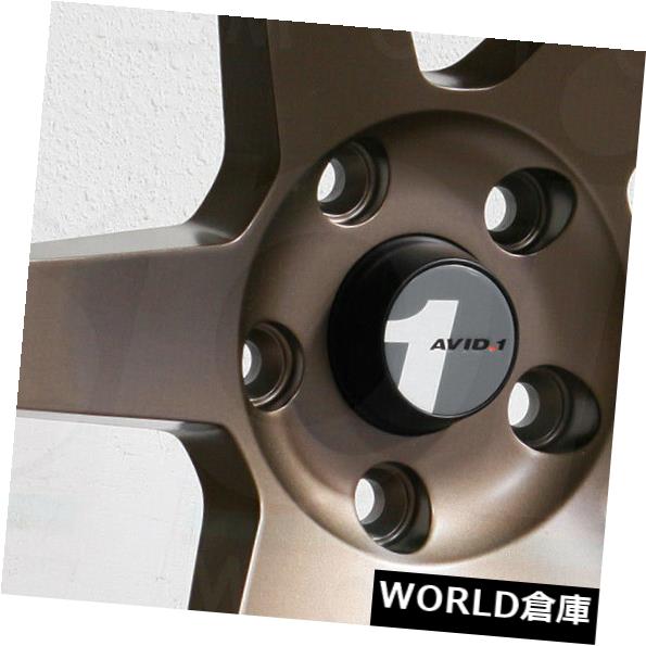 海外輸入ホイール 18x8.5 AVID1 AV06 AV-06 5x100 35マットブロンズホイールリムセット(4) 18x8.5 AVID1 AV06 AV-06 5x100 35 Matte Bronze Wheels Rims Set(4) 【並行輸入品】
