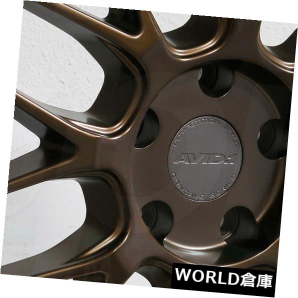 海外輸入ホイール 18x8.5 AVID1 AV34 5x114.3 35ブロンズホイールリムセット(4) 18x8.5 AVID1 AV34 5x114.3 35 Bronze Wheels Rims Set(4) 【並行輸入品】