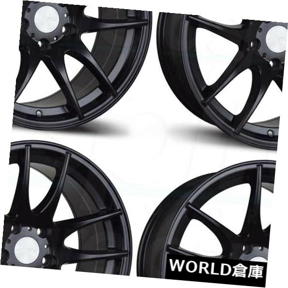 海外輸入ホイール 18x8.5 AVID1 AV32 AV-32 5x114.3 35ブラックホイールリムセット(4) 18x8.5 AVID1 AV32 AV-32 5x114.3 35 Black Wheels Rims Set(4) 【並行輸入品】