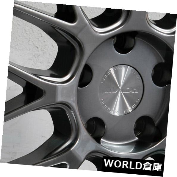 海外輸入ホイール 18x8.5 AVID1 AV34 5x114.3 35ハイパーブラックホイールリムセット(4) 18x8.5 AVID1 AV34 5x114.3 35 Hyper Black Wheels Rims Set(4) 【並行輸入品】
