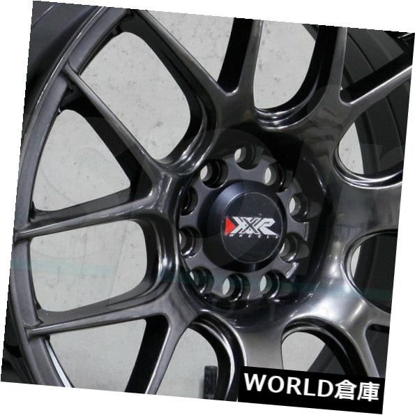 海外輸入ホイール 17x7 XXR 530 4x100 / 4x114.3 35クロムブラックホイールリムセット(4) 17x7 XXR 530 4x100/4x114.3 35 Chromium Black Wheels Rims Set(4) 【並行輸入品】
