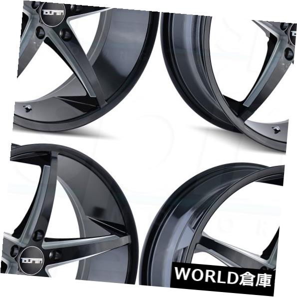 海外輸入ホイール 17x7.5 Touren TR70 5x120 40ブラックミルドホイールリムセット（4） 17x7.5 Touren TR70 5x120 40 Black Milled Wheels Rims Set(4) 【並行輸入品】
