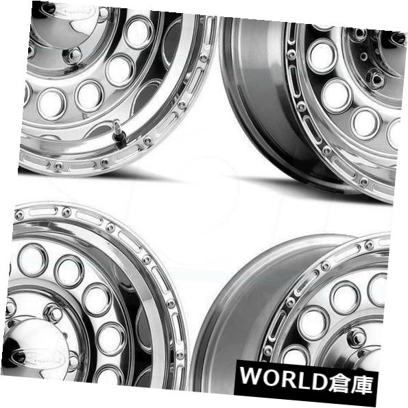 海外輸入ホイール 16x8 Raceline 887 Rock Crusher 6x5.5 / 6x139.7 -20ポリッシュドホイールリムセット(4) 16x8 Raceline 887 Rock Crusher 6x5.5/6x139.7 -20 Polished Wheels Rims Set(4) 【並行輸入品】