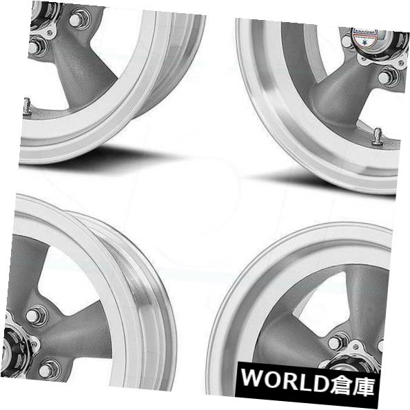 海外輸入ホイール 15x6 / 15x8 VN105 Torq Thrust D 5x114.3 / 5x4.5 4/0 Gunmetal Machine Lip Wheels Set（ 15x6/15x8 VN105 Torq Thrust D 5x114.3/5x4.5 4/0 Gunmetal Machine Lip Wheels Set( 【並行輸入品】