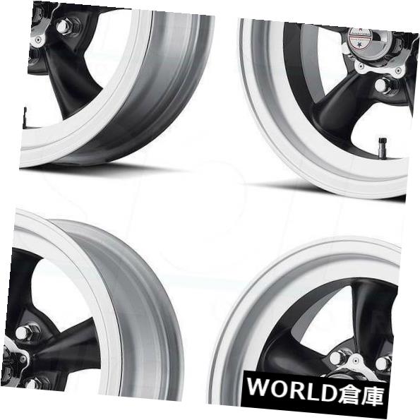 海外輸入ホイール 15x7 VN105 Torq Thrust D 5x4.75 / 5x120.6 5 -6ブラックリップホイールセット（4） 15x7 VN105 Torq Thrust D 5x4.75/5x120.65 -6 Black Lip Wheels Set(4) 【並行輸入品】