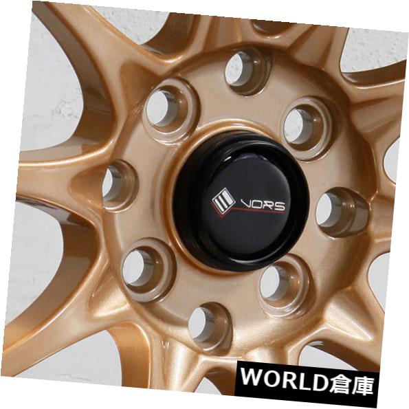 海外輸入ホイール 15x8 / 15x9 Vors TR3 4x100 / 4x114.3 0/0透明ブロンズホイールリムセット（4） 15x8/15x9 Vors TR3 4x100/4x114.3 0/0 Transparent Bronze Wheels Rims Set(4) 【並行輸入品】