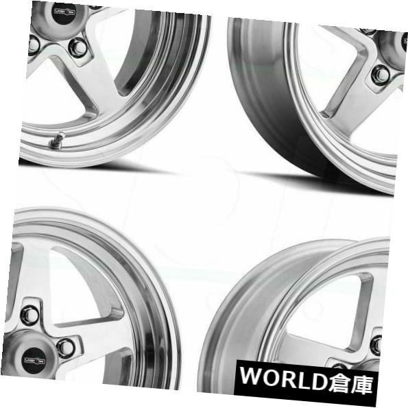 海外輸入ホイール 15x8 / 15x10 Vision 571 Sport Star II 5x4.75 0/0ポリッシュホイールリムセット（4） 15x8/15x10 Vision 571 Sport Star II 5x4.75 0/0 Polished Wheels Rims Set(4) 【並行輸入品】
