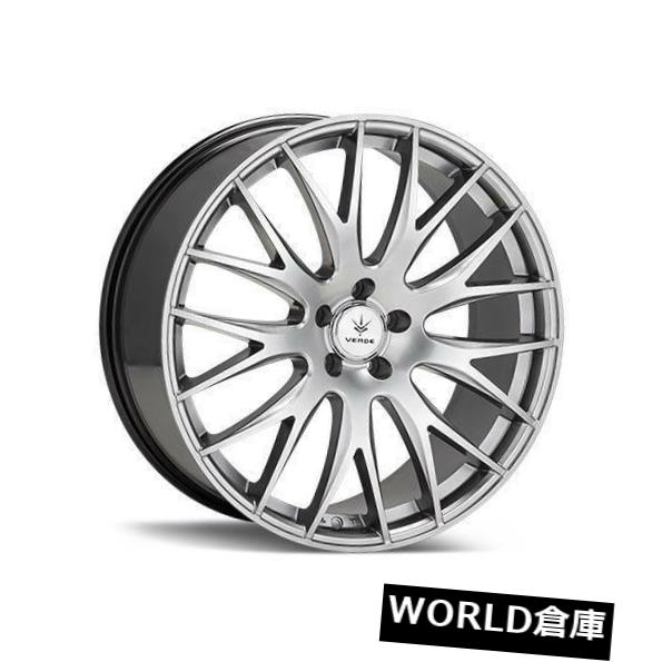 海外輸入ホイール 17x7.5 Verde V27 Saga 5x120 40ハイパーシルバーホイールリムセット（4） 17x7.5 Verde V27 Saga 5x120 40 Hyper Silver Wheels Rims Set(4) 【並行輸入品】