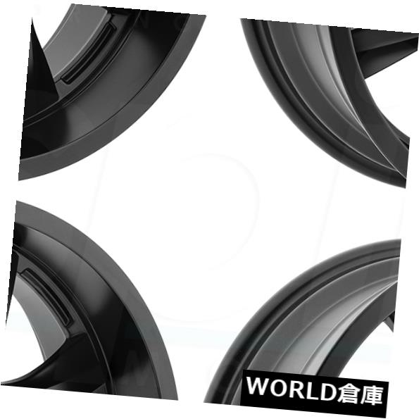 海外輸入ホイール 18x9パンサーオフロード578 5x135 / 5x5.5 0フラットブラックホイールリムセット（4） 18x9 Panther Off Road 578 5x135/5x5.5 0 Flat Black Wheels Rims Set(4) 【並行輸入品】