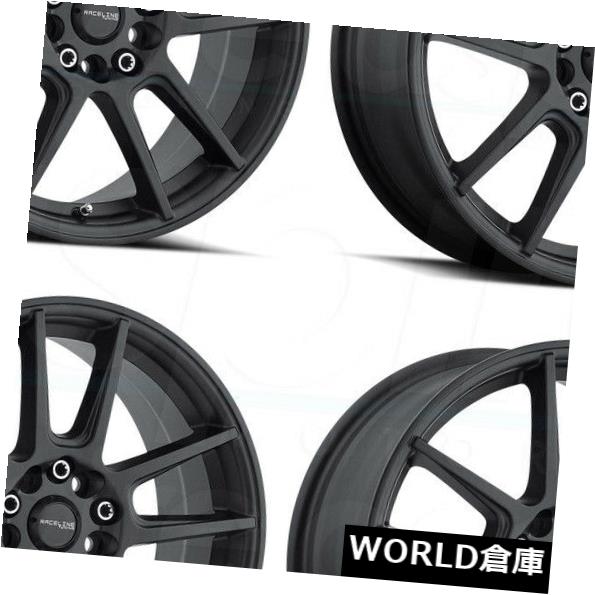 海外輸入ホイール 17x7.5 Raceline 142B Rebel 5x110 / 5x115 40ブラックホイールリムセット(4) 17x7.5 Raceline 142B Rebel 5x110/5x115 40 Black Wheels Rims Set(4) 【並行輸入品】|カスタムパーツ WORLD倉庫
