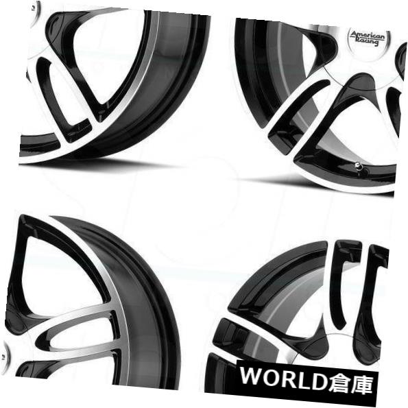 海外輸入ホイール 15x7 American Racing AR919 Estrella 2 5x110 / 5x115 35ブラックマシンホイールセット(4) 15x7 American Racing AR919 Estrella 2 5x110/5x115 35 Black Machine Wheels Set(4) 【並行輸入品】|カスタムパーツ WORLD倉庫