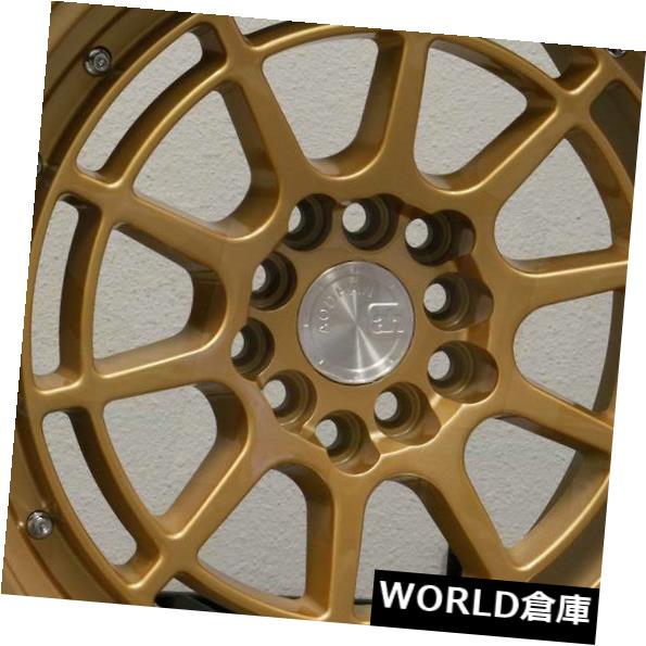 海外輸入ホイール 17x9 Aodhan AH04 AH4 5x100 / 5x114.3 25ゴールドホイールリムセット(4) 17x9 Aodhan AH04 AH4 5x100/5x114.3 25 Gold Wheels Rims Set(4) 【並行輸入品】|カスタムパーツ WORLD倉庫