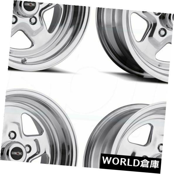 海外輸入ホイール 15x10 Vision 521 Nitro 5x114.3 -25ポリッシュホイールNew Set(4) 15x10 Vision 521 Nitro 5x114.3 -25 Polished Wheels New Set(4) 【並行輸入品】|カスタムパーツ WORLD倉庫