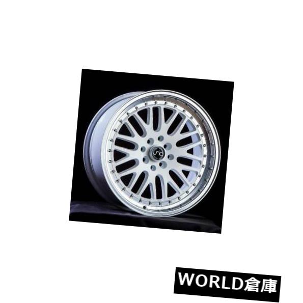 海外輸入ホイール 16x8 / 16x9 JNC 001 JNC001 4x100 / 4x114.3 25/25ホワイトマシンリップホイールリムセット（4） 16x8/16x9 JNC 001 JNC001 4x100/4x114.3 25/25 White Machine Lip Wheel Rims set(4) 【並行輸入品】