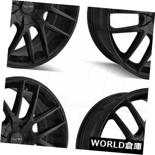 海外輸入ホイール 17x7.5 Touren TR60 5x100 / 5x114.3 42フルマットブラックホイールリムセット（4） 17x7.5 Touren TR60 5x100/5x114.3 42 Full Matte Black Wheels Rims Set(4) 【並行輸入品】