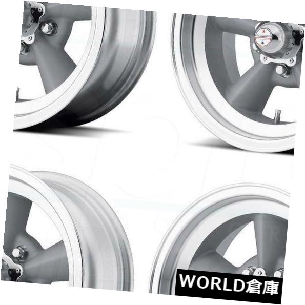 海外輸入ホイール 15x5 VN309 Tt O 5x4.75 / 5x120.6 5 -6シルバーマシンリップホイールセット（4） 15x5 VN309 Tt O 5x4.75/5x120.65 -6 Silver Machine Lip Wheels Set(4) 【並行輸入品】
