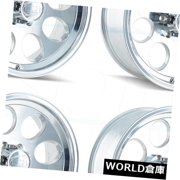 海外輸入ホイール 16x8イオン171 8x6.5 / 8x165.1 -5ポリッシュホイールリムセット（4） 16x8 Ion 171 8x6.5/8x165.1 -5 Polished Wheels Rims Set(4) 【並行輸入品】