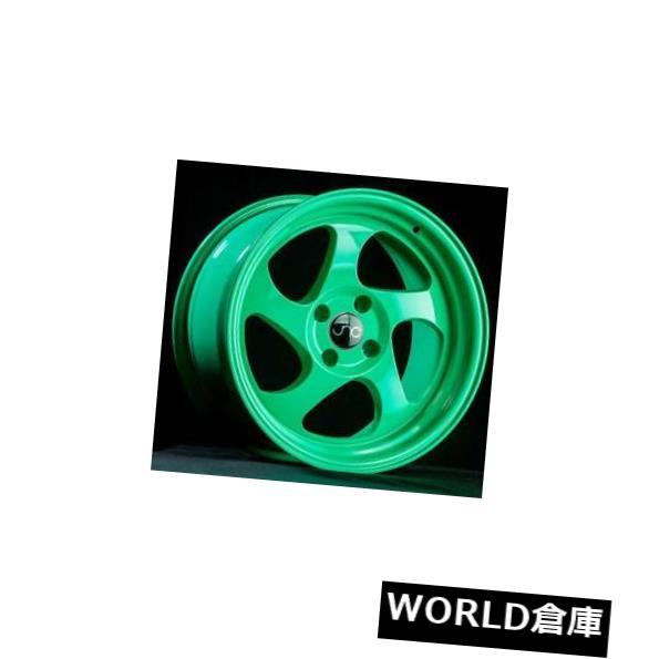 海外輸入ホイール 16x8 JNC 034 JNC034 4x100 25 Wasabiグリーンホイールリムセット（4） 16x8 JNC 034 JNC034 4x100 25 Wasabi Green Wheel Rims set(4) 【並行輸入品】｜カスタムパーツ WORLD倉庫