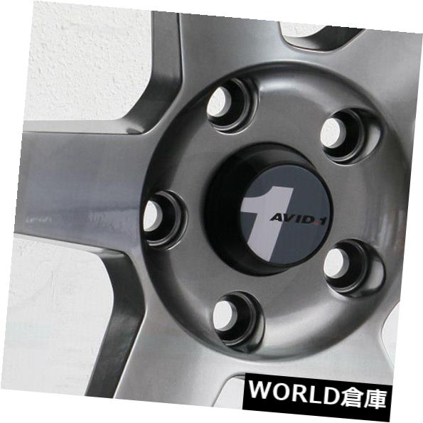 海外輸入ホイール 17x8 AVID1 AV06 AV-06 5x100 35ハイパーブラックホイールリムセット(4) 17x8 AVID1 AV06 AV-06 5x100 35 Hyper Black Wheels Rims Set(4) 【並行輸入品】