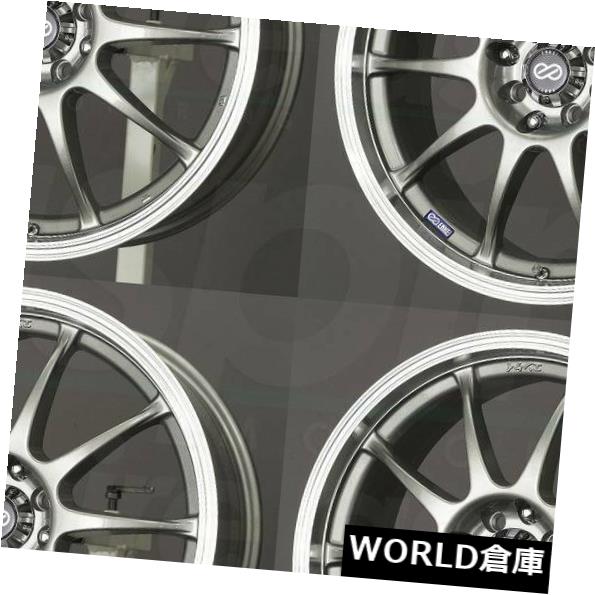 海外輸入ホイール 17x7 Enkei J10 4x100 / 114.3 42シルバーペイントホイールリムセット（4） 17x7 Enkei J10 4x100/114.3 42 Silver Paint Wheels Rims Set(4) 【並行輸入品】