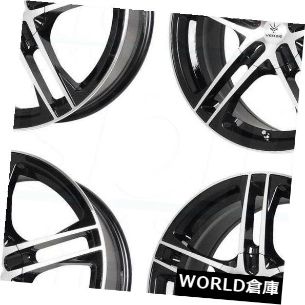 海外輸入ホイール 16x7 Verde V36プロトコル5x114.3 / 5x120 40ブラックマシニングホイールリムセット(4) 16x7 Verde V36 Protocol 5x114.3/5x120 40 Black Machined Wheels Rims Set(4) 【並行輸入品】|カスタムパーツ WORLD倉庫
