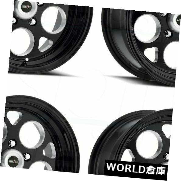 海外輸入ホイール 15x4 Vision 561 Sport Mag 5x114.3 -19ブラックホイールリムセット（4） 15x4 Vision 561 Sport Mag 5x114.3 -19 Black Wheels Rims Set(4) 【並行輸入品】｜カスタムパーツ WORLD倉庫