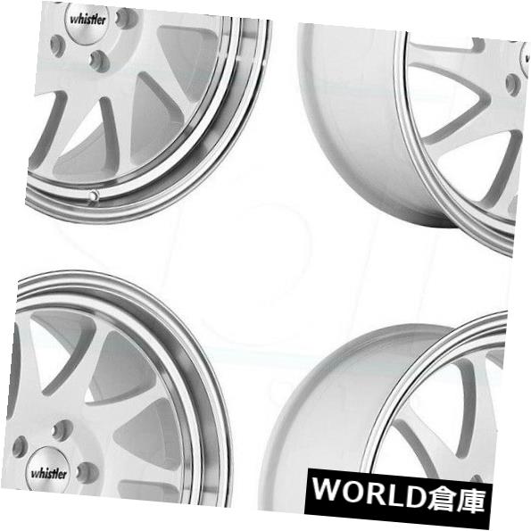 海外輸入ホイール 15x8ウィスラーKR7 4x100 20ホワイトマシンドリップホイールリムセット(4) 15x8 Whistler KR7 4x100 20 White Machined Lip Wheels Rims Set(4) 【並行輸入品】|カスタムパーツ WORLD倉庫