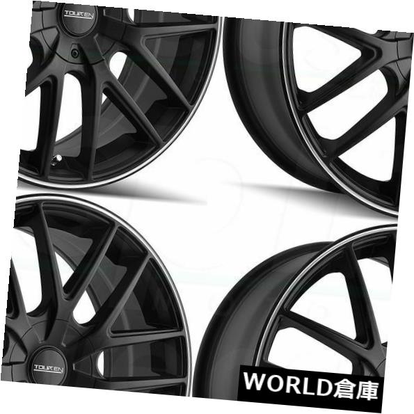 海外輸入ホイール 16x7 Touren TR60 4x100 / 4x114.3 42マットブラックマシニングドリングホイールリムセット(4) 16x7 Touren TR60 4x100/4x114.3 42 Matte Black Machined Ring Wheels Rims Set(4) 【並行輸入品】|カスタムパーツ WORLD倉庫
