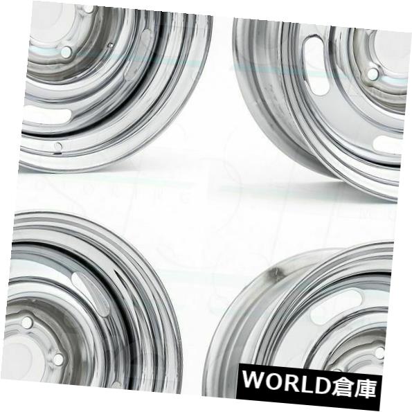 海外輸入ホイール 15x10 Vision 57 Rally 5x114.3 -38クロームホイールリムセット(4) 15x10 Vision 57 Rally 5x114.3 -38 Chrome Wheels Rims Set(4) 【並行輸入品】|カスタムパーツ WORLD倉庫