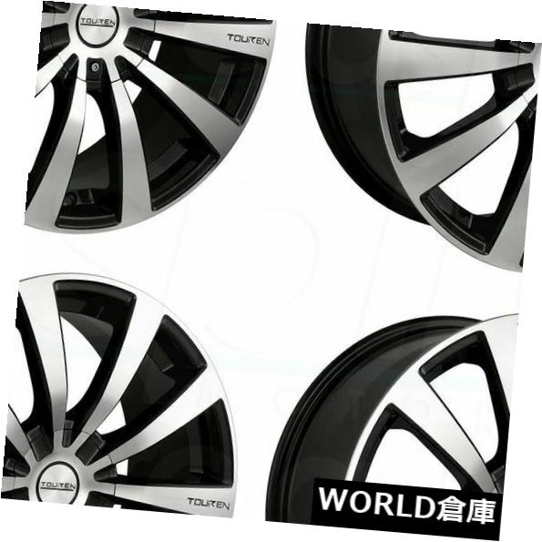 海外輸入ホイール 16x7 Touren TR3 5x100 / 5x114.3 42ブラックマシニングホイールリムセット（4） 16x7 Touren TR3 5x100/5x114.3 42 Black Machined Wheels Rims Set(4) 【並行輸入品】｜カスタムパーツ WORLD倉庫