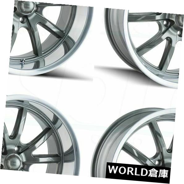 海外輸入ホイール 15x8 Ridler 650 5x4.75 / 5x120.6 5 0ガンメタルホイールリムセット(4) 15x8 Ridler 650 5x4.75/5x120.65 0 Gunmetal Wheels Rims Set(4) 【並行輸入品】|カスタムパーツ WORLD倉庫