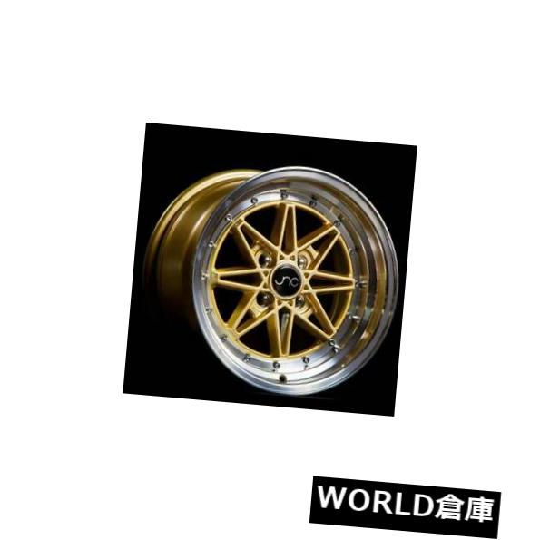 海外輸入ホイール 15x8 JNC 002 JNC002 4x100 25ゴールドマシンリップホイールリムセット（4） 15x8 JNC 002 JNC002 4x100 25 Gold Machine Lip Wheel Rims set(4) 【並行輸入品】｜カスタムパーツ WORLD倉庫