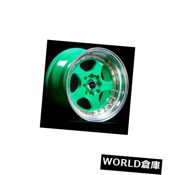 海外輸入ホイール 15x8 JNC 010 JNC010 4x100 / 4x114.3 20わさびグリーン。 ホイールニューセット（4） 15x8 JNC 010 JNC010 4x100/4x114.3 20 Wasabi Green. Wheel New set(4) 【並行輸入品】｜カスタムパーツ WORLD倉庫