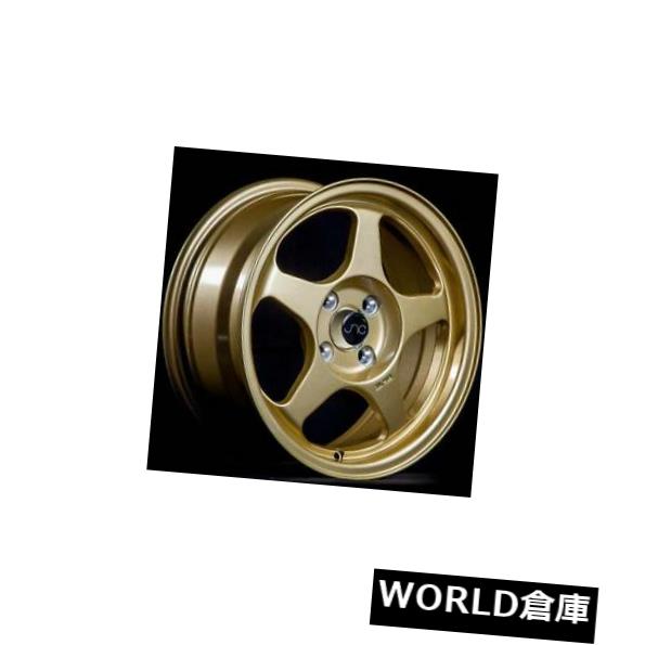 海外輸入ホイール 15x6.5 JNC 018 JNC018 4x100 35ゴールドホイールリムセット(4) 15x6.5 JNC 018 JNC018 4x100 35 Gold Wheel Rims set(4) 【並行輸入品】|カスタムパーツ WORLD倉庫