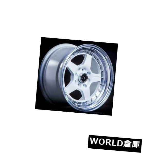 海外輸入ホイール 15x8 JNC 009 JNC009 4x100 / 4x114.3 25ホワイトマシンリップホイールNew set（4） 15x8 JNC 009 JNC009 4x100/4x114.3 25 White Machine Lip Wheel New set(4) 【並行輸入品】｜カスタムパーツ WORLD倉庫