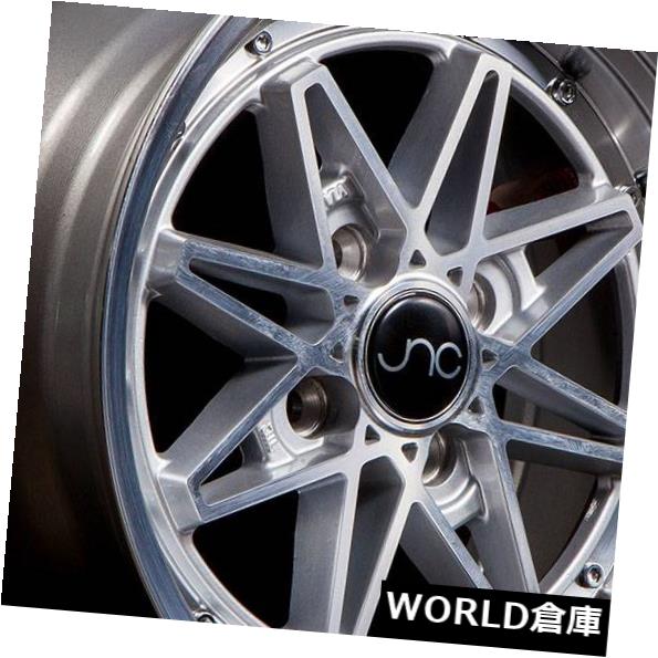海外輸入ホイール 15x8 JNC 002 JNC002 4x100 25シルバーマシンフェイスホイールNew set(4) 15x8 JNC 002 JNC002 4x100 25 Silver Machine Face Wheel New set(4) 【並行輸入品】|カスタムパーツ WORLD倉庫