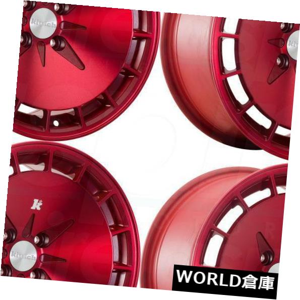 海外輸入ホイール 16x9 Klutch KM16 4x114.3 18 Fusion Redホイールリムセット(4) 16x9 Klutch KM16 4x114.3 18 Fusion Red Wheels Rims Set(4) 【並行輸入品】|カスタムパーツ WORLD倉庫