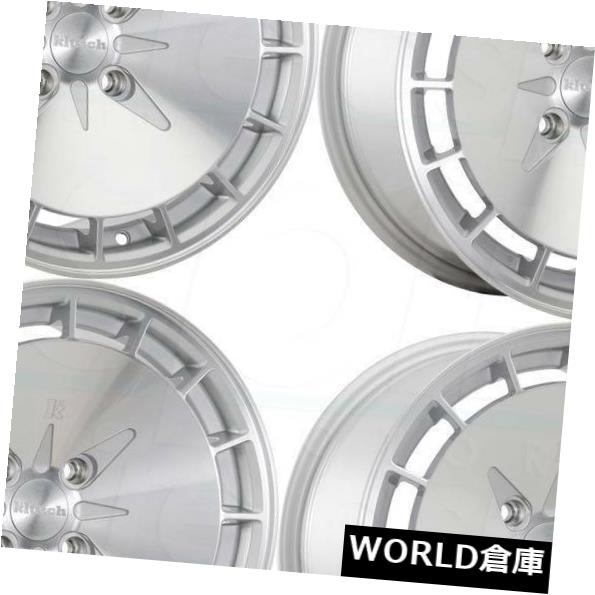 海外輸入ホイール 16x8クラッチKM16 5x114.3 15シルバー加工ホイールリムセット(4) 16x8 Klutch KM16 5x114.3 15 Silver Machined Wheels Rims Set(4) 【並行輸入品】|カスタムパーツ WORLD倉庫