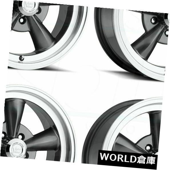 海外輸入ホイール 15x8 Vision 141 Legend 5 5x114.3 -19ガンメタルホイールリムセット(4) 15x8 Vision 141 Legend 5 5x114.3 -19 Gunmetal Wheels Rims Set(4) 【並行輸入品】|カスタムパーツ WORLD倉庫
