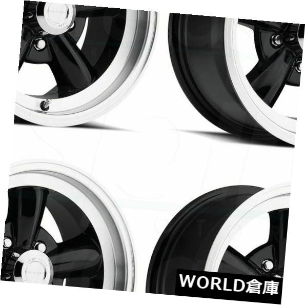 海外輸入ホイール 15x7 / 15x8 Vision 141 Legend 5 5x114.3 -7/0ブラックマシニングドリップホイールリムセット(4) 15x7/15x8 Vision 141 Legend 5 5x114.3 -7/0 Black Machined Lip Wheels Rim Set(4) 【並行輸入品】|カスタムパーツ WORLD倉庫