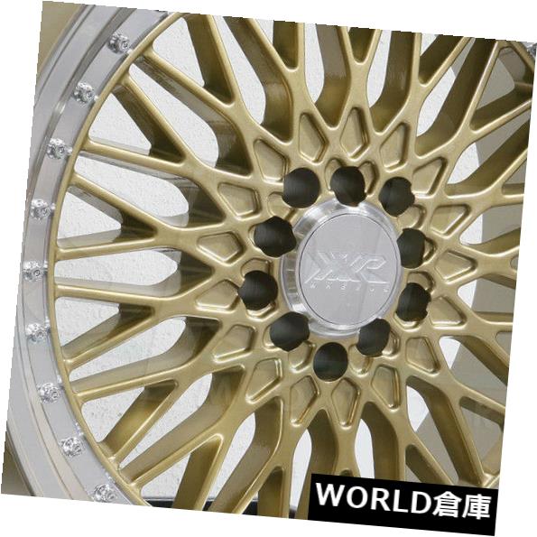 海外輸入ホイール 15x8 XXR 536 4x100 / 4x114.3 0ゴールドMLホイールリムセット（4） 15x8 XXR 536 4x100/4x114.3 0 Gold ML Wheels Rims Set(4) 【並行輸入品】