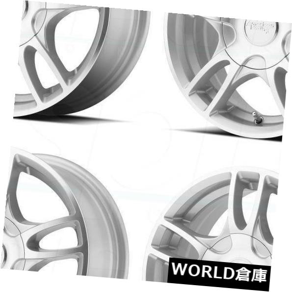 海外輸入ホイール 14x6 AR919 Estrella 2 4x100 / 4x114.3 / 4x4.5 35シルバーマシンホイールセット（4） 14x6 AR919 Estrella 2 4x100/4x114.3/4x4.5 35 Silver Machine Wheels Set(4) 【並行輸入品】