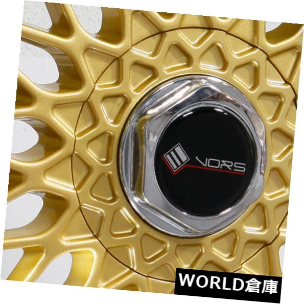 海外輸入ホイール 16x8 Vors VR3 4x100 / 4x114.3 20ゴールドホイールリムセット(4) 16x8 Vors VR3 4x100/4x114.3 20 Gold Wheels Rims Set(4) 【並行輸入品】|カスタムパーツ WORLD倉庫