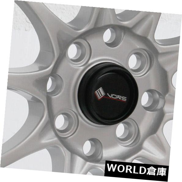 海外輸入ホイール 15x8 / 15x9 Vors TR3 4x100 / 4x114.3 0/0シルバーホイールリムセット(4) 15x8/15x9 Vors TR3 4x100/4x114.3 0/0 Silver Wheels Rims Set(4) 【並行輸入品】|カスタムパーツ WORLD倉庫